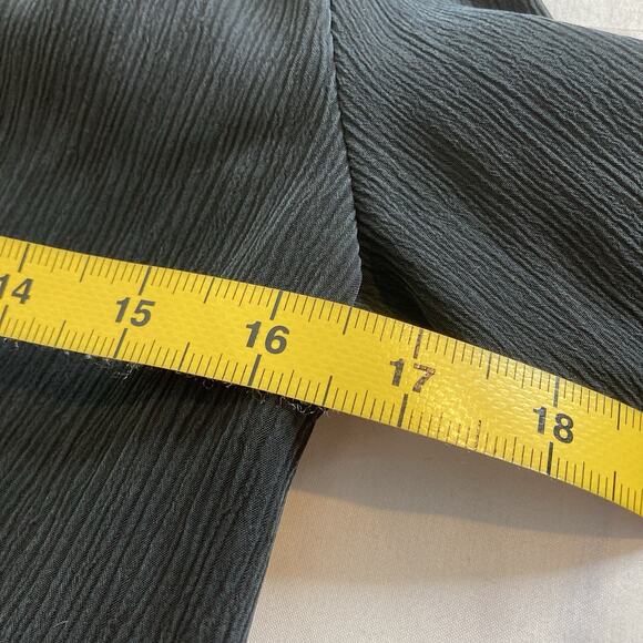 AG Adriano Goldschmied Women's Black One Shoulder Malia Tie Neck Blouse Size S - Picture 5 of 13